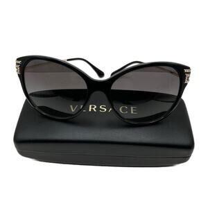Versace Black and Light Grey Gradient Dark GR Sunglasses
